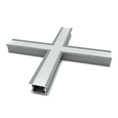 Соединитель RVE-CONNECT-X угловой X-образный для встраиваемого профиля 49х32 мм.