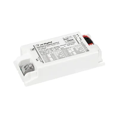Блок питания ARJ-SP-30-PFC-TRIAC-INS (30W, 9-42V, 0.15-0.9A) (Arlight, IP20 Пластик, 5 лет) 053904