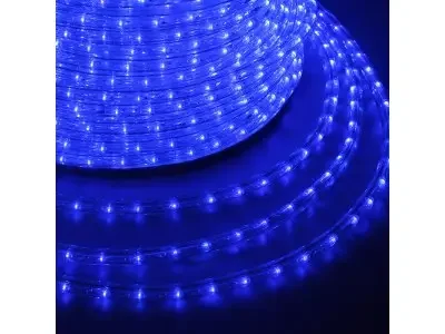 Дюралайт LED, свечение с динамикой (3W) - синий, 24 LED/м, бухта 100м