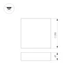 Светильник IM-QUADRO-EMERGENCY-3H-S350x350-33W Warm3000 (BK, 120 deg, 230V) (Arlight, IP40 Металл, 2 года)