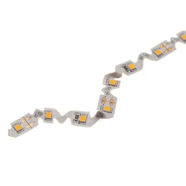 LUX Светодиодная лента ZIGZAG 2835 60 LED (7.2W/M) 12V холодная 6000К IP20