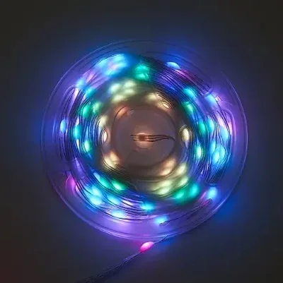 Гирлянда линейная Feron CL593 Smart, 10м USB + Пульт ДУ RGB, прозрачный шнур