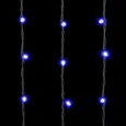 Гирлянда Занавес 2 x 3 м Синий 220В, 600 LED, Провод Черный Каучук, IP54