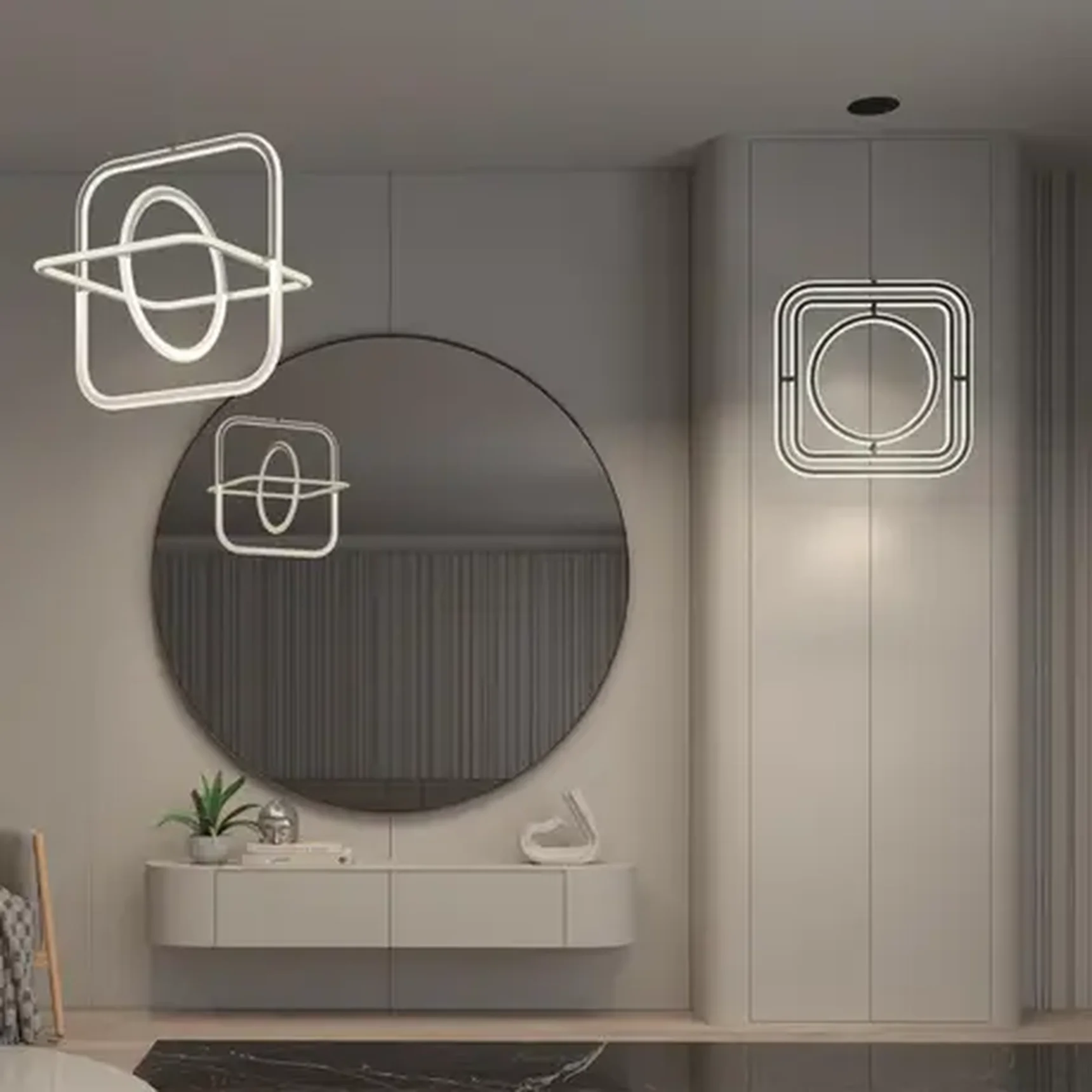 359178 OVER NT23 162 белый Светильник подвесной диммируемый, в комплекте пульт ДУ IP20 LED 4000К 179W 220V ONDO