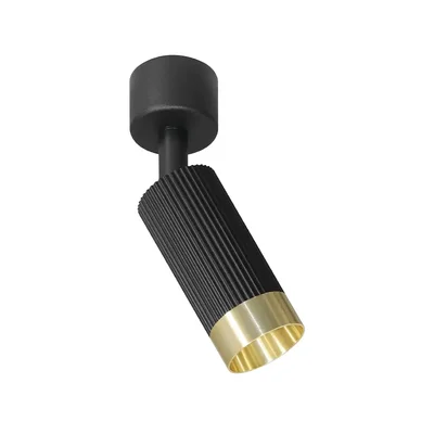 Светильник WOLTA WSL-MR11/S16BG под лампу MR11 с цоколем GU10 Черный / золотой SHELL