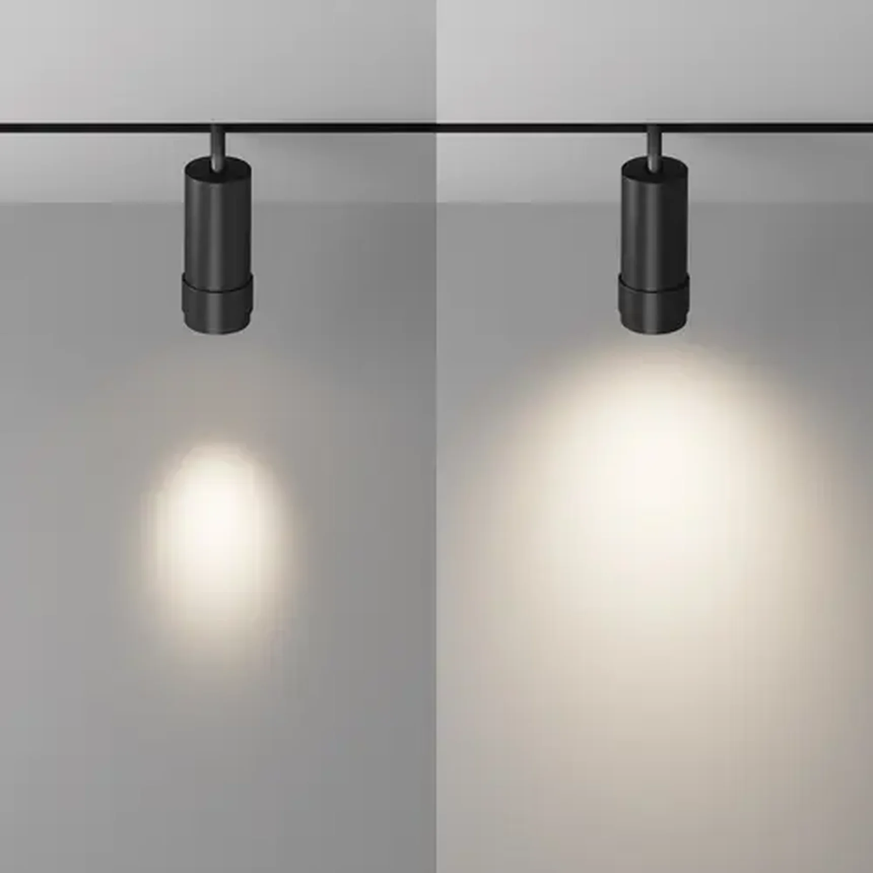 Трековый светильник Focus Zoom Exility 3000-6000K 12Вт 15-50° Dim Dali, TR212-1-12WTW-DD-Z-B