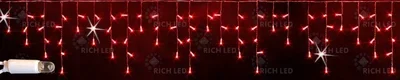 Светодиодная бахрома 112 LED, 6 Ватт, IP65, для улицы, провод белый, Свечение: мерцание, RL-i3*0.5F-RW/R