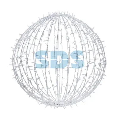 Шар светодиодный 230V, диаметр 80 см, 450 светодиодов, эффект мерцания, цвет белый NEON-NIGHT