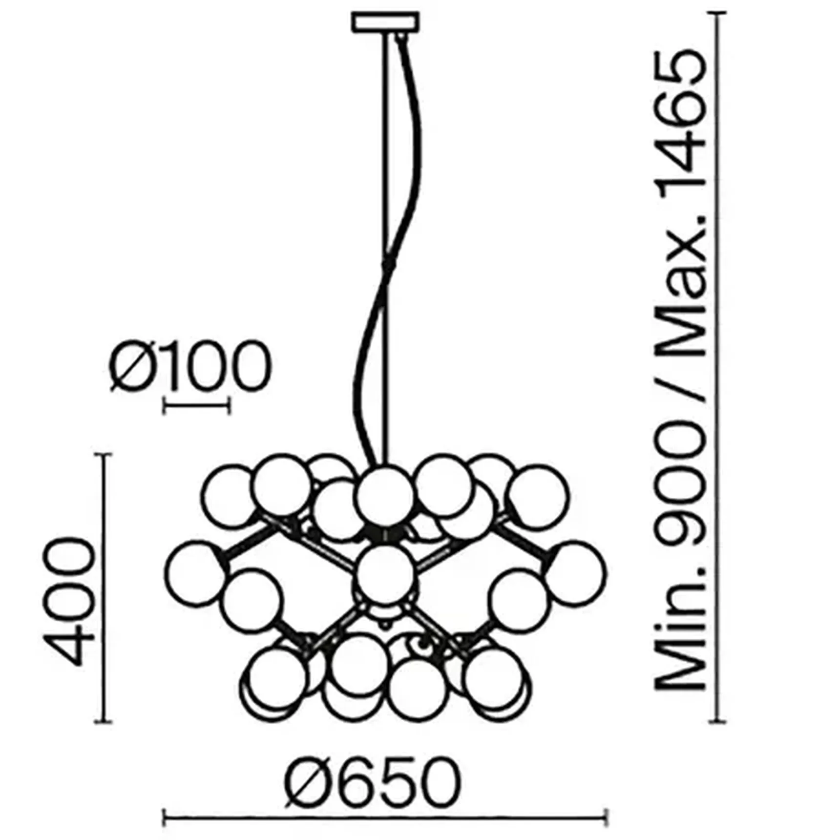 Подвесной светильник Dallas G9х24, MOD545PL-24B