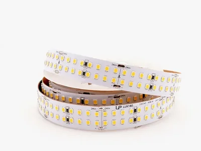 Светодиодная лента двухрядная 2835 320/м (40Вт/м) 24В холодная LUX160 006055