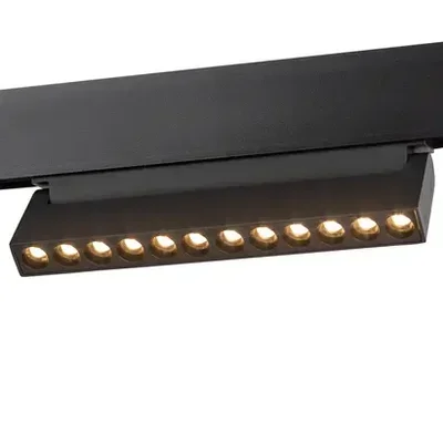 Магнитный трековый светильник ЭРА TRM20-4-22-12W3K-B для системы NOVA 48V 12Вт 3000К направленный свет черный