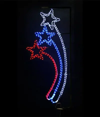 Светодиодная Консоль "Три кометы" 70 x 150 см, Триколор, 220В