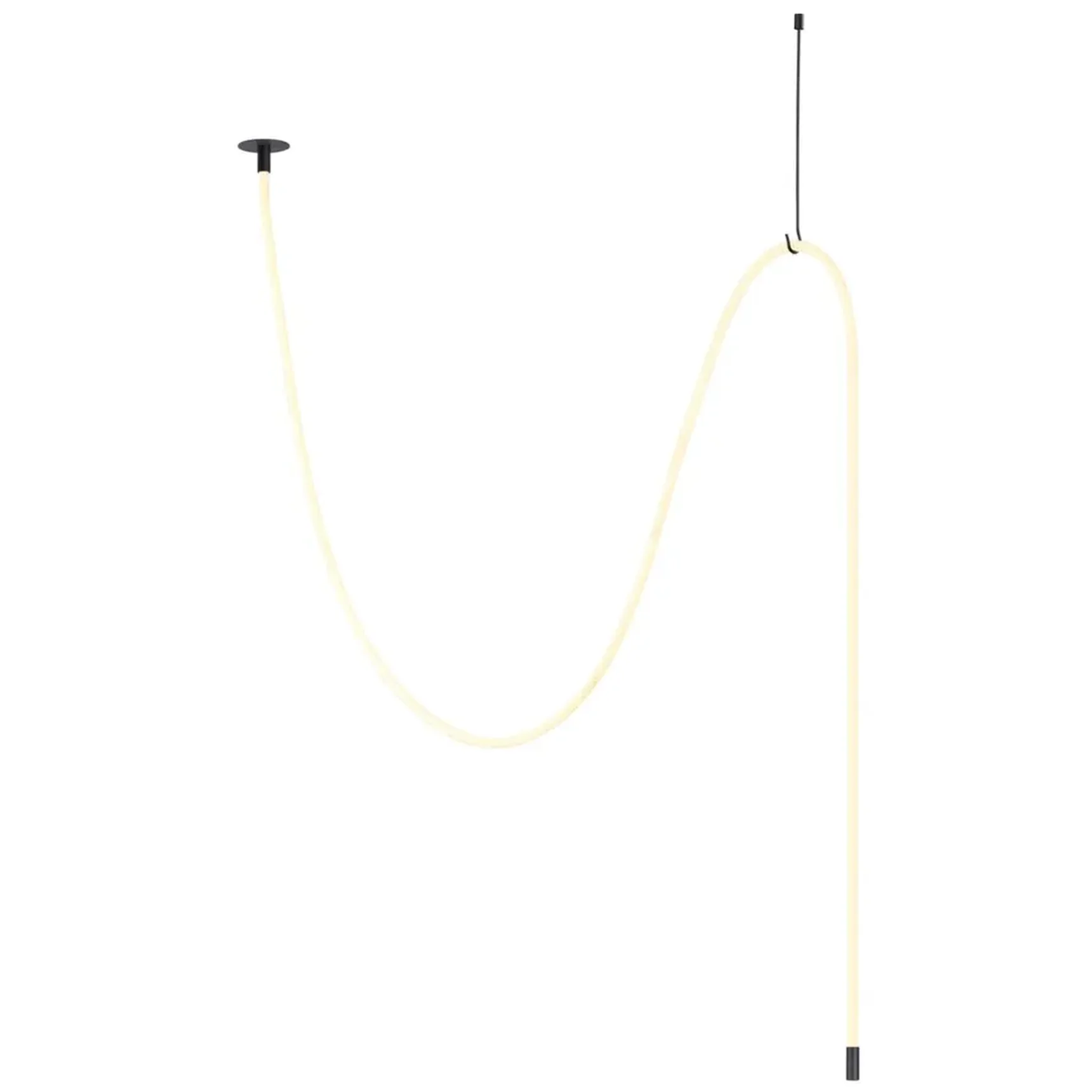 4391/40CL HIGHTECH ODL24 263 черный/металл/канат Потолочный св-к встраиваемый (2 крепления и крючок в комплекте) IP20 LED 40W 1580Лм 4000K CORDA