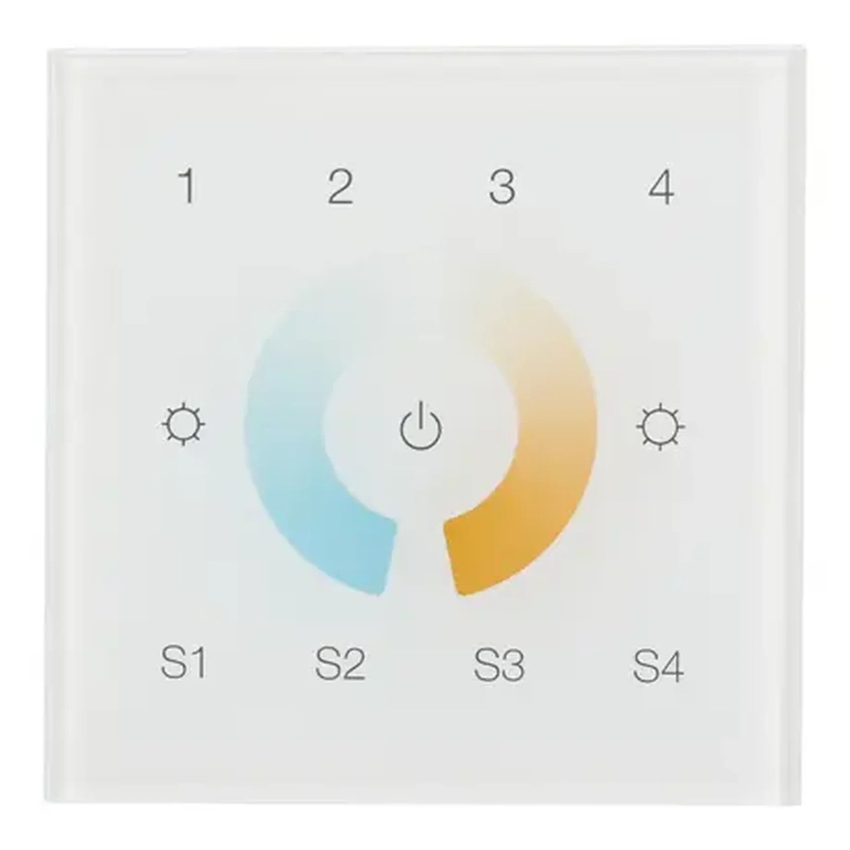 INTELLIGENT ARLIGHT Сенсорная панель DALI-901-11-4G-4SC-MIX-DT8-IN White (BUS/230V) (IARL, IP20 Пластик, 3 года)