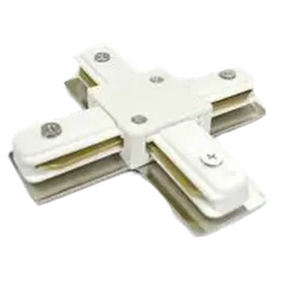 Коннектор для шинопровода Х- образный 1-фазный G-1-TXT-IP20 белый