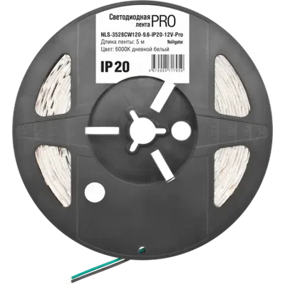 Светодиодная лента NLS-3528CW120-9.6-IP20-12V-Pro R5