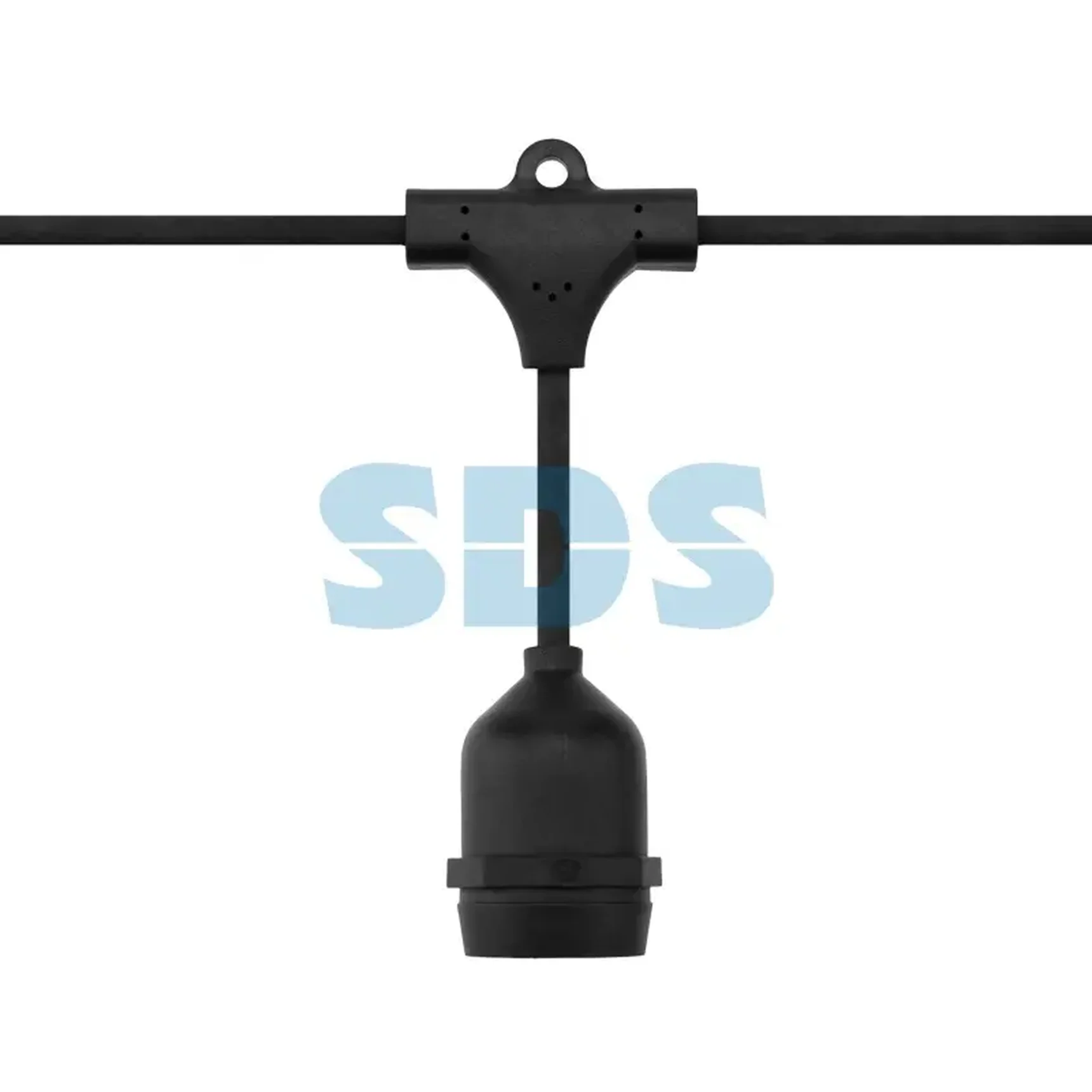 Белт-Лайт 20 м, черный каучук, шаг 50 см, 40 подвесных патронов, IP44