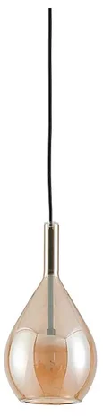 NEWPORT 7230 7231/S mat.black amber, Подвесной светильник, Matte black Amber glass+frost glass D15*H28,8/250 cm G9 1*7W