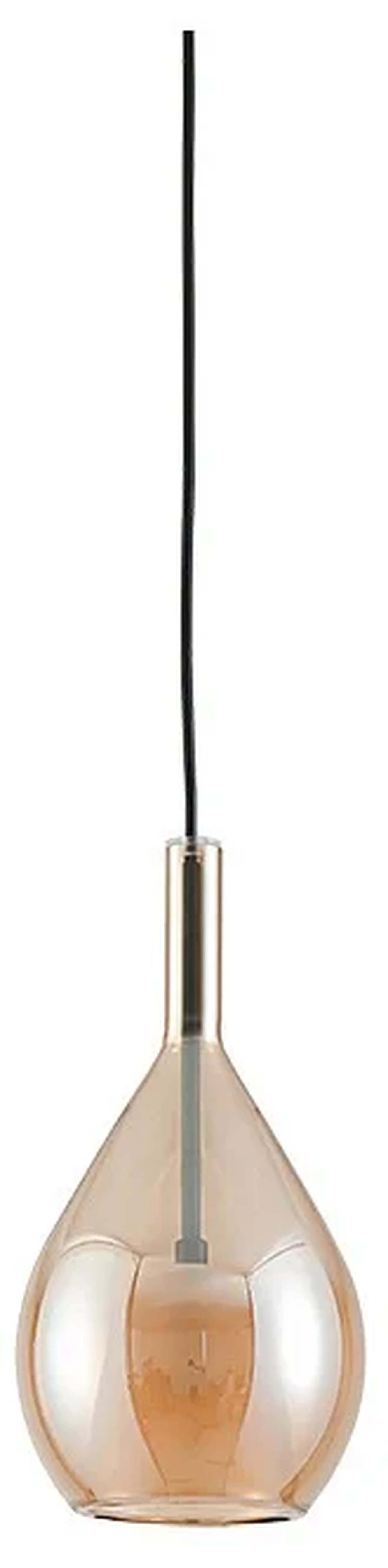 NEWPORT 7230 7231/S mat.black amber, Подвесной светильник, Matte black Amber glass+frost glass D15*H28,8/250 cm G9 1*7W