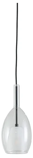 NEWPORT 7230 7232/S mat.black clear, Подвесной светильник, Matte black Clear glass+frost glass D13*H28,8/250 cm G9 1*7W