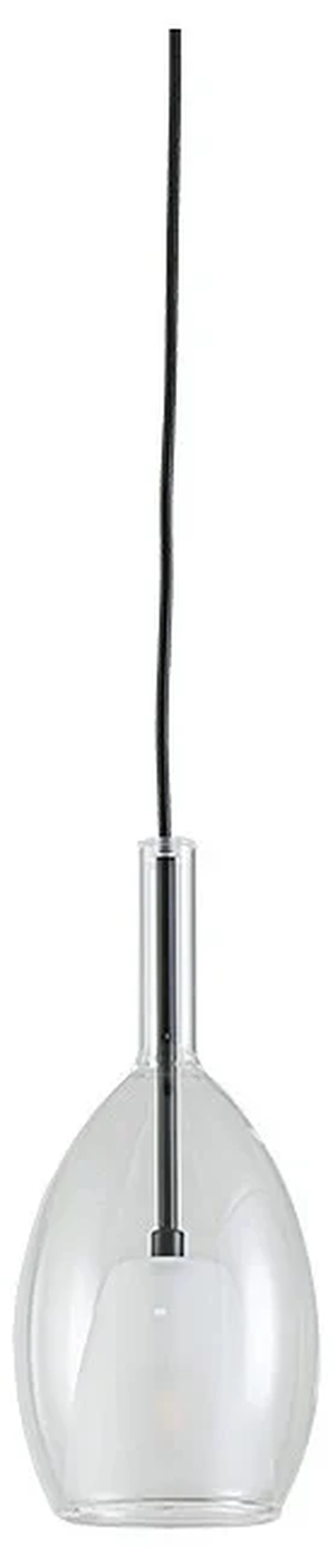 NEWPORT 7230 7232/S mat.black clear, Подвесной светильник, Matte black Clear glass+frost glass D13*H28,8/250 cm G9 1*7W