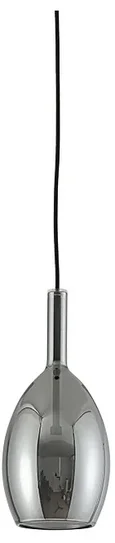 NEWPORT 7230 7232/S mat.black smokey, Подвесной светильник, Matte black Smokey glass+frost glass D13*H28,8/250 cm G9 1*7W