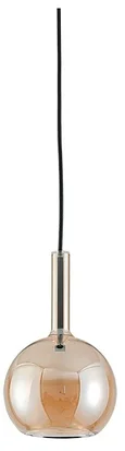 NEWPORT 7230 7233/S mat.black amber, Подвесной светильник, Matte black Amber glass+frost glass D15*H24/250 cm G9 1*7W