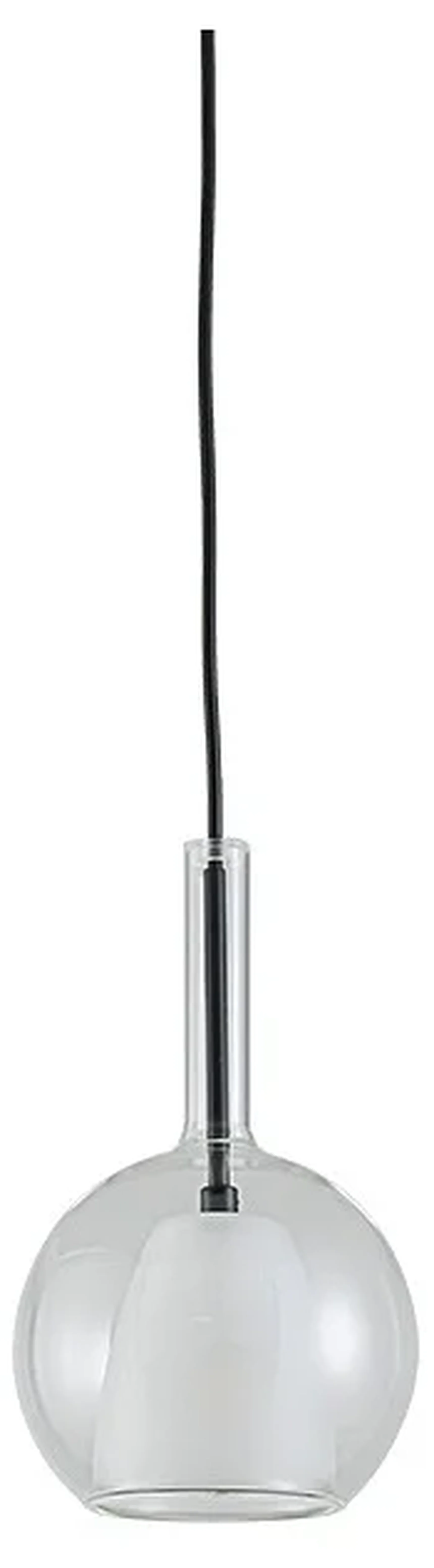 NEWPORT 7230 7233/S mat.black clear, Подвесной светильник, Matte black Clear glass+frost glass D15*H24/250 cm G9 1*7W