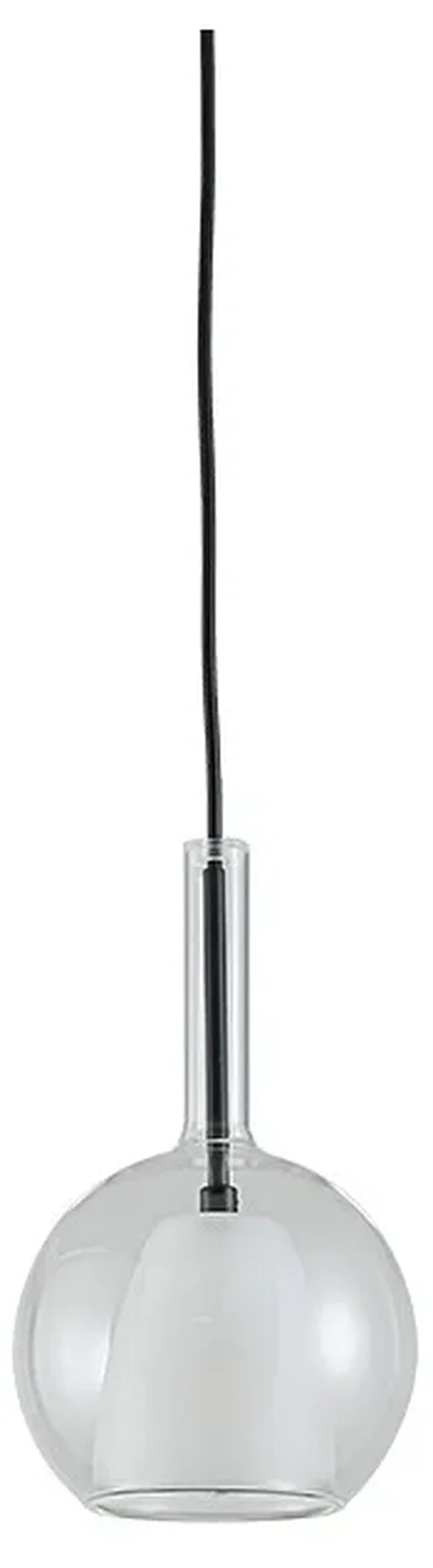 NEWPORT 7230 7233/S mat.black clear, Подвесной светильник, Matte black Clear glass+frost glass D15*H24/250 cm G9 1*7W