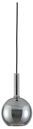 NEWPORT 7230 7233/S mat.black smokey, Подвесной светильник, Matte black Smokey glass+frost glass D15*H24/250 cm G9 1*7W