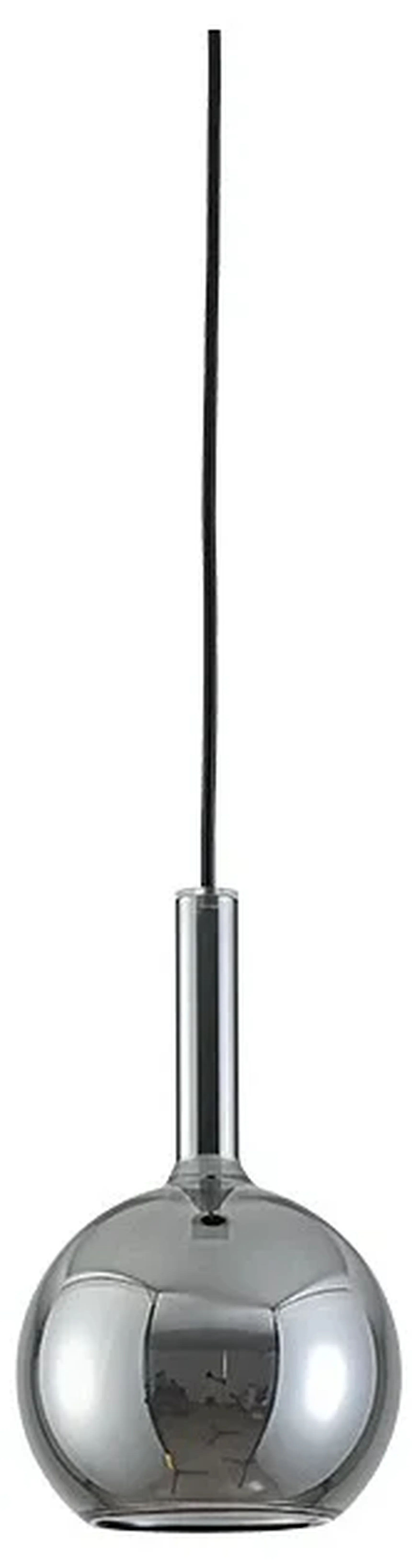 NEWPORT 7230 7233/S mat.black smokey, Подвесной светильник, Matte black Smokey glass+frost glass D15*H24/250 cm G9 1*7W