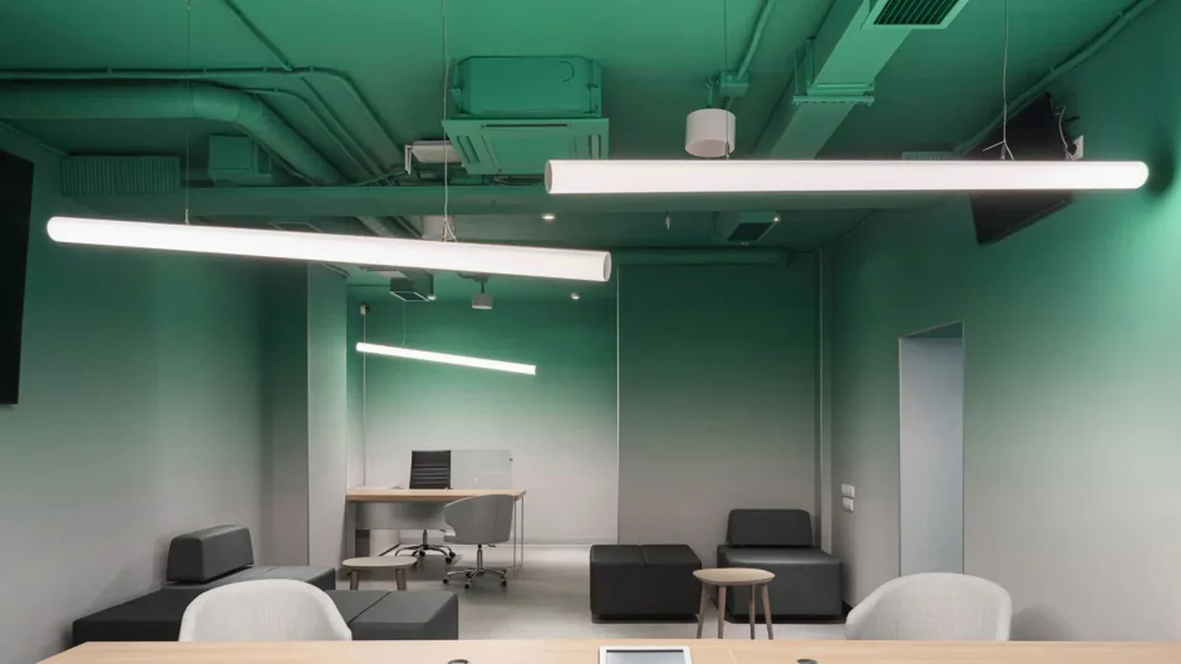 Светильник светодиодный линейный SILED Truba-02 1500хD63 (38 Вт, 5000K, Опал, Подвесной)