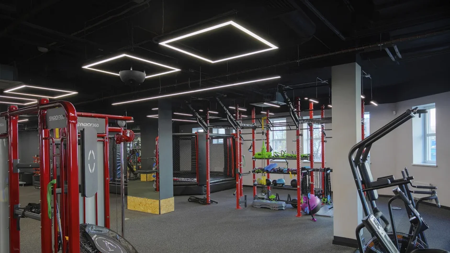 Светильник светодиодный квадрат SILED CUADRA-PROF 1480х1480х50х70 (125 Вт, 4000K, Черный)