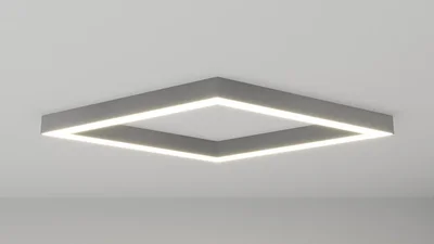 Светильник светодиодный ромб SILED ROMB-PROF 500х290х50х70 (28 Вт, 5000K, Белый)