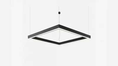 Светильник светодиодный ромб SILED ROMB-PROF 900х520х50х70 (52 Вт, 4000K, Черный)