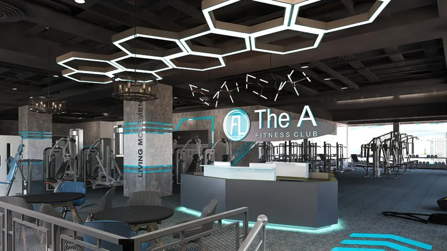 Светильник светодиодный шестиугольник SILED HEXAGO-02-PROF 1920х1670х50х70 (144 Вт, 3000K, Черный)