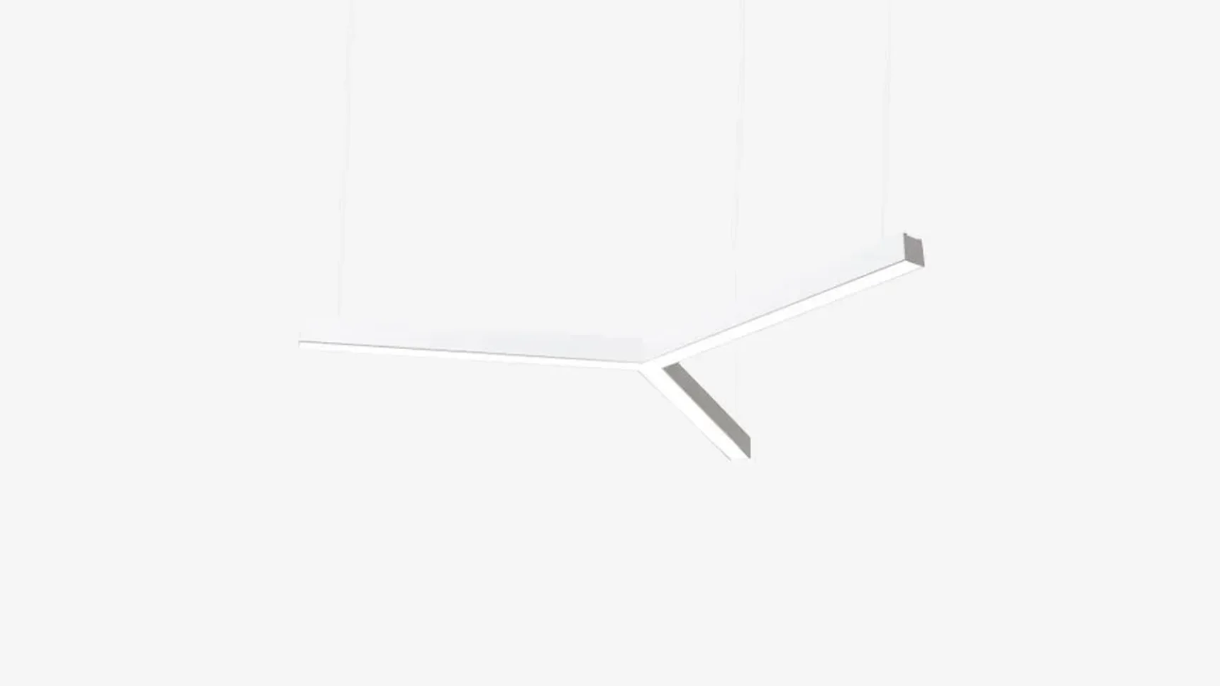 Светильник светодиодный трехлучевой SILED TRIO-STAR-PROF 870х750х50х70 (37 Вт, 3000K, Белый)