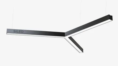 Светильник светодиодный трехлучевой SILED TRIO-STAR-PROF 1250х1080х50х70 (55 Вт, 3000K, Черный)