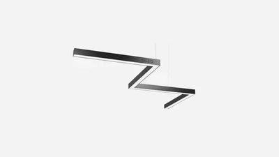 Светильник светодиодный зигзаг SILED SNAKE-01-PROF 1350х390х50х70 (50 Вт, 4000K, Черный)