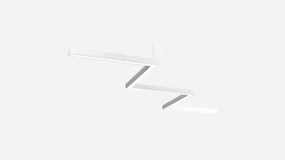 Светильник светодиодный зигзаг SILED SNAKE-02-PROF 2550х570х50х70 (96 Вт, 4000K, Белый)