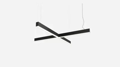 Светильник светодиодный крест SILED CROSS-01-PROF 1000х1000х50х70 (50 Вт, 3000K, Черный)