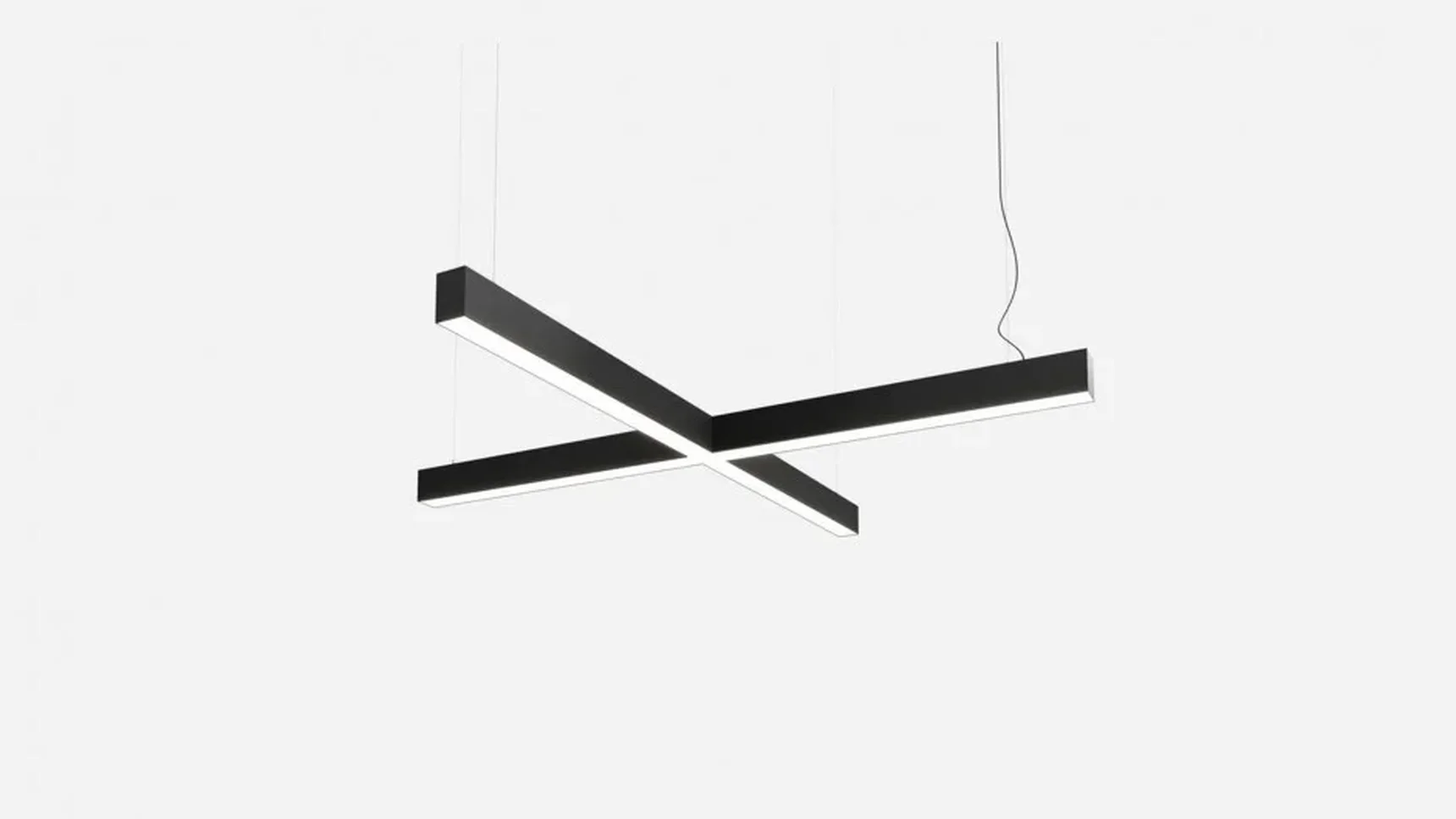 Светильник светодиодный крест SILED CROSS-01-PROF 1500х1500х50х70 (76 Вт, 5000K, Черный)