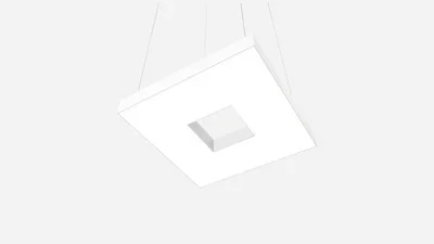 Светильник светодиодный квадрат с отверстием SILED CUADRA-HOLE-03 900х900х100 (85 Вт, 4000K, Белый, Подвесной)