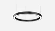 Светильник светодиодный кольцо SILED NIMBUS D800х100х60 (57 Вт, 3000K, Черный, Подвесной)