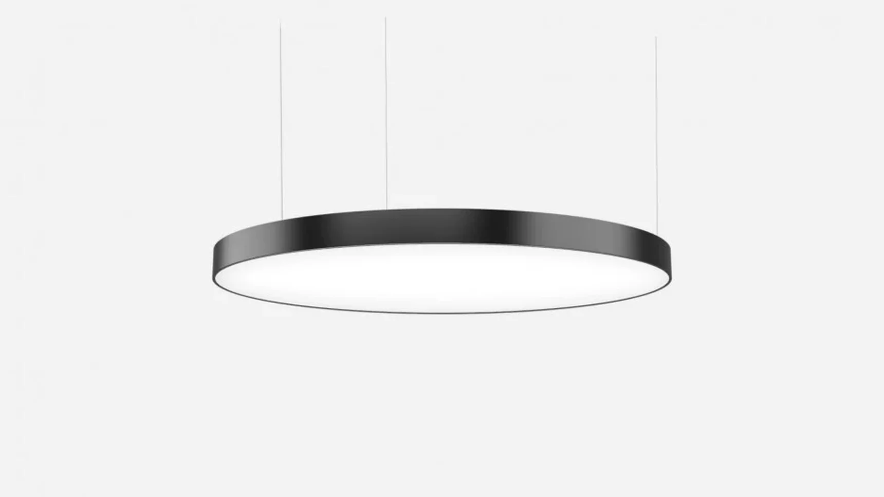 Светильник светодиодный круг SILED RING D1200х100 (127 Вт, 5000K, Черный, Подвесной)