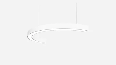 Светильник светодиодный полукольцо SILED NIMBUS-HALF 400х200х100х60 (12 Вт, 3000K, Белый, Подвесной)