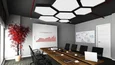 Светильник светодиодный шестиугольник SILED Hexago 400х350х100 (16 Вт, 3000K, Черный, Подвесной)