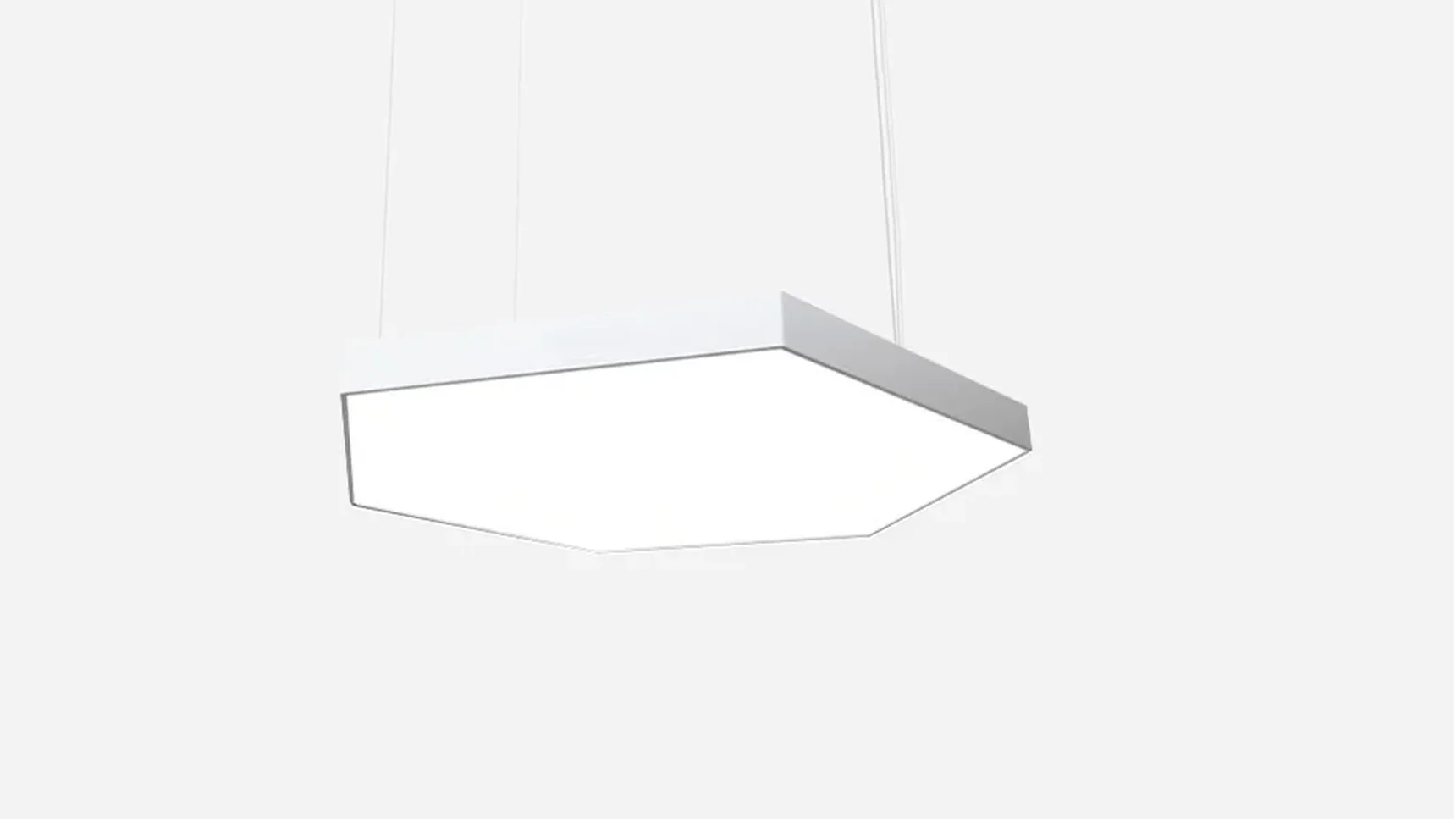 Светильник светодиодный шестиугольник SILED Hexago 1000х870х100 (81 Вт, 5000K, Белый, Подвесной)