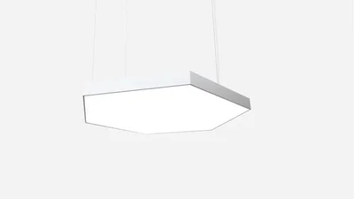 Светильник светодиодный шестиугольник SILED Hexago 1200х1040х100 (102 Вт, 5000K, Белый, Подвесной)