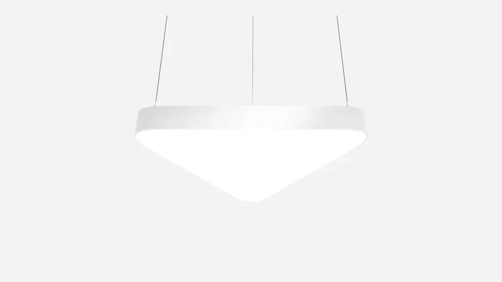Светильник светодиодный треугольник с закругленными углами SILED TRINITY 600х530х100 (29 Вт, 5000K, Белый, Подвесной)